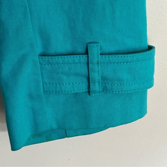 Women’s Neiman Marcus Exclusive Teal Lightweight Spring Jacket Size Medium - Picture 3 of 8